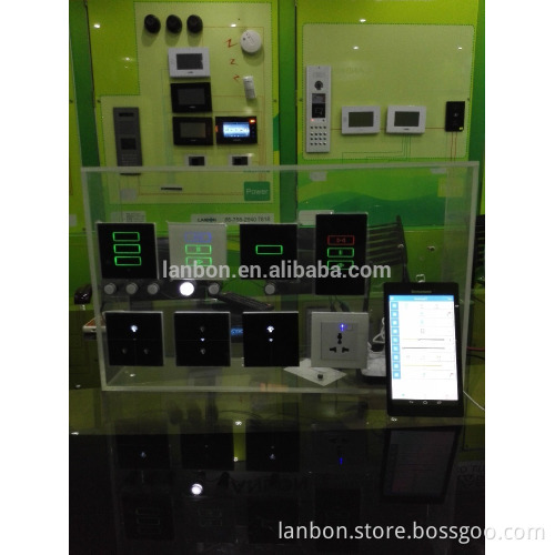 LANBON professional customize wifi smart switch/dimmer/curtain/heater/socket/fan controller different plate and frame color